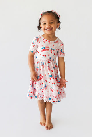 STAR-SPANGLED SWEETHEART DREAM RUFFLE DRESS