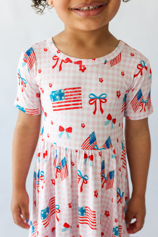 STAR-SPANGLED SWEETHEART DREAM RUFFLE DRESS
