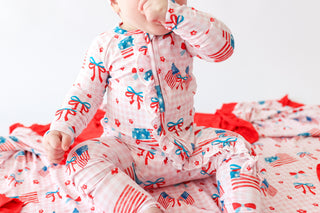 STAR-SPANGLED SWEETHEART DREAM RUFFLE ROMPER