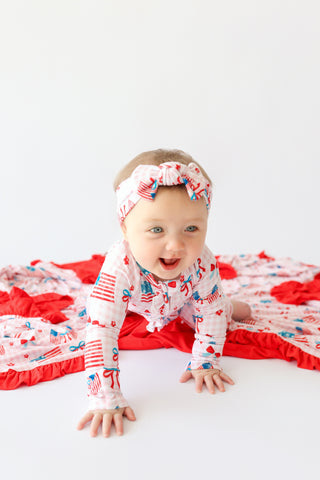 STAR-SPANGLED SWEETHEART DREAM RUFFLE ROMPER