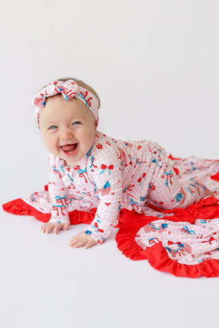 STAR-SPANGLED SWEETHEART DREAM RUFFLE ROMPER