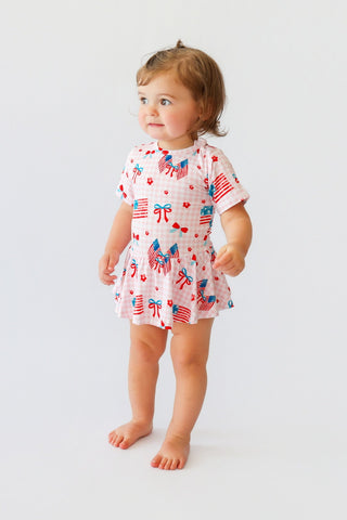 STAR-SPANGLED SWEETHEART DREAM BODYSUIT DRESS