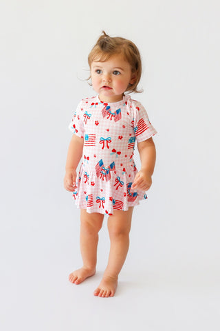 STAR-SPANGLED SWEETHEART DREAM BODYSUIT DRESS