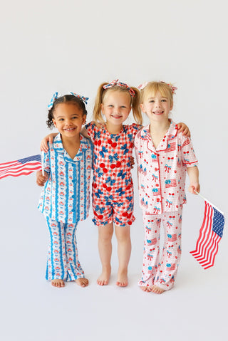 STAR-SPANGLED CHERRIES DREAM RUFFLE SHORT SET