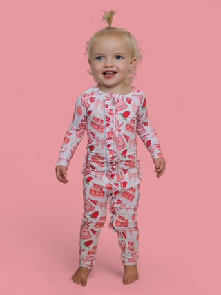 BERRY SWEET BIRTHDAY DREAM RUFFLE ROMPER
