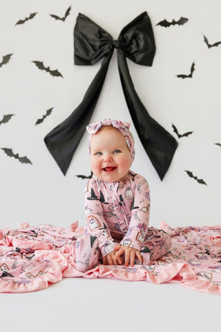 PRETTY LITTLE HAUNTS DREAM RUFFLE ROMPER