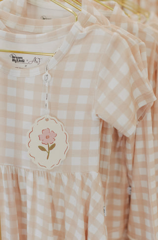 CHARLIE'S CHECKS DREAM RUFFLE DRESS