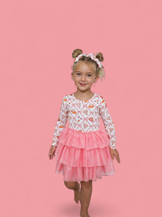 SLICE OF FALL LONG SLEEVE DREAM TUTU DRESS
