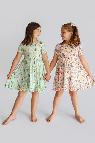 BUZZ & BLOOM DREAM RUFFLE DRESS
