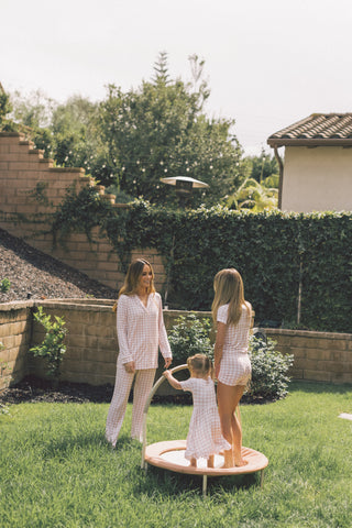 CHARLIE'S CHECKS DREAM SHORT SET