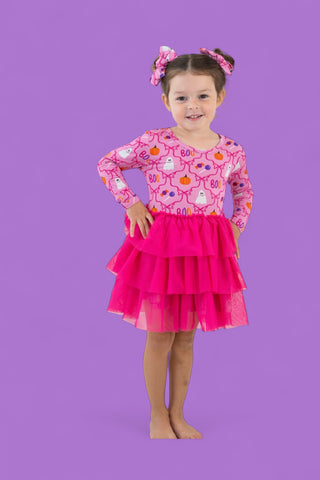 BERRY SWEET BOO LONG SLEEVE DREAM TUTU DRESS