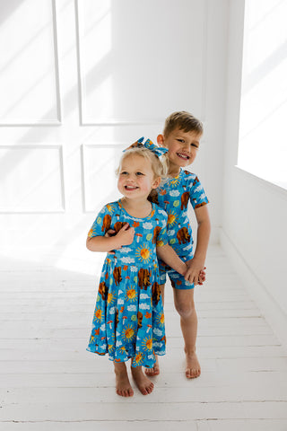 BEAR-Y BLUE SKIES DREAM SHORT SET