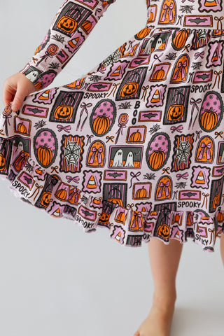 SPOOKY SWEETHEART DREAM RUFFLE DRESS