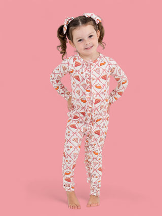 SLICE OF FALL DREAM RUFFLE ROMPER