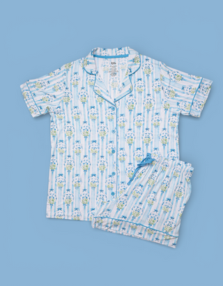 HEIRLOOM BLUE BLOOMS WOMEN’S DREAM SHORT SET