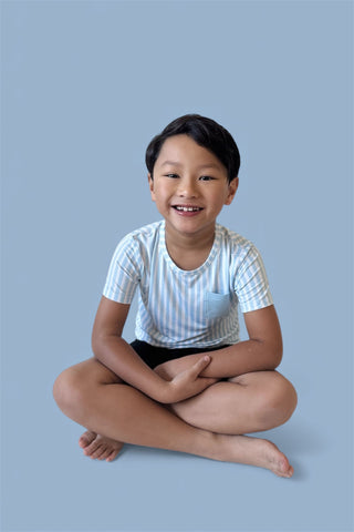 SEASIDE STRIPE DREAM POCKET TEE