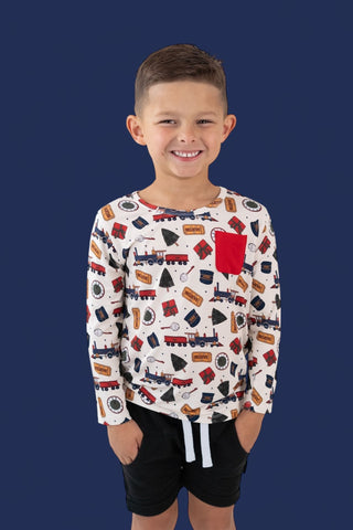 POLAR MAGIC EXPRESS DREAM LONG SLEEVE POCKET TEE