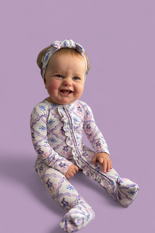 ICY WONDERLAND DREAM RUFFLE ROMPER