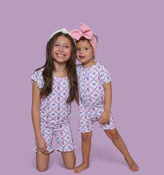 ICY WONDERLAND DREAM RUFFLE SHORT SET