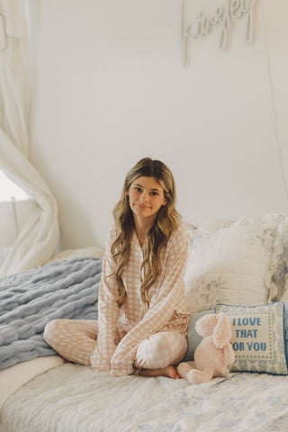 CHARLIE'S CHECKS DREAM GIRL'S FLARE SET