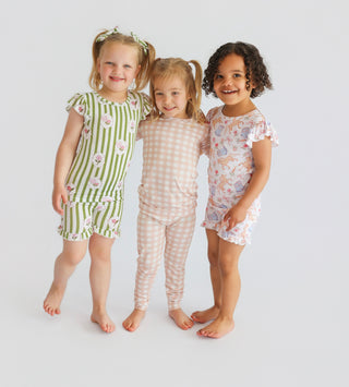 ROSIE'S MEADOW STRIPES DREAM RUFFLE SHORT SET