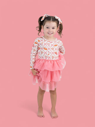 SLICE OF FALL LONG SLEEVE DREAM TUTU DRESS