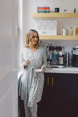 ROSIE'S MEADOW STRIPES WOMEN'S DREAM ROBE