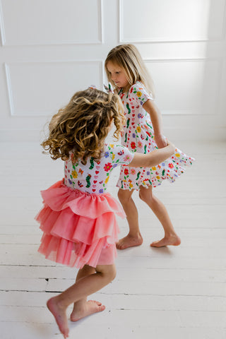 LOVEBUG BLOOMS DREAM RUFFLE DRESS