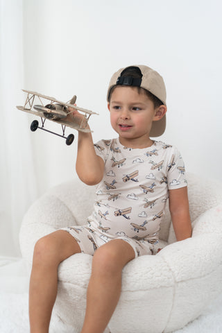 PLANE FUN DREAM SHORT SET