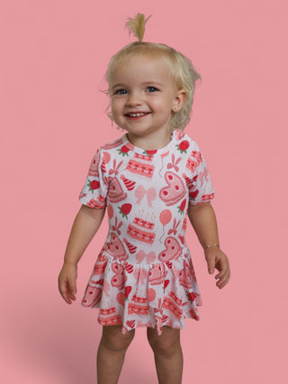 BERRY SWEET BIRTHDAY DREAM BODYSUIT DRESS