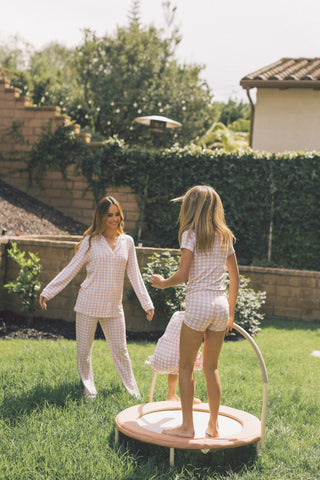 CHARLIE'S CHECKS DREAM SHORT SET