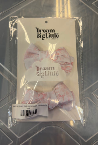BLUSH BUNNY DREAM BOW HAIR CLIPS
