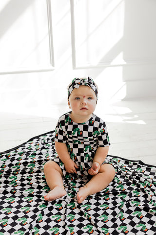 CATERPILLAR CHECK DREAM BODYSUIT DRESS