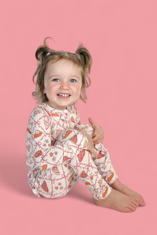 SLICE OF FALL DREAM RUFFLE ROMPER