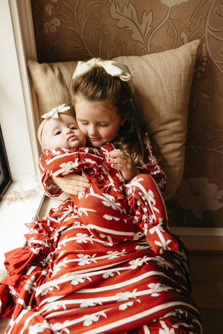 MISTLE-BOWS DREAM RUFFLE ROMPER