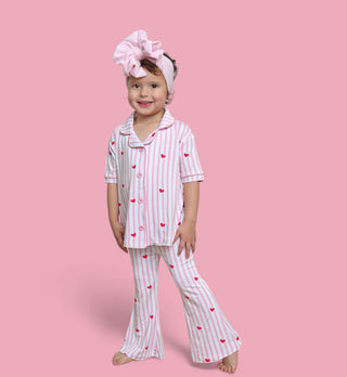 SWEETHEART STRIPES DREAM GIRL'S FLARE SET