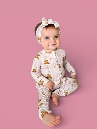 BEAR-Y BLOSSOMS DREAM RUFFLE ROMPER
