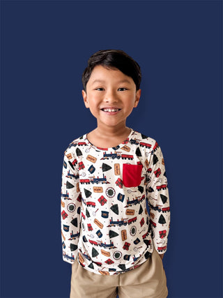 POLAR MAGIC EXPRESS DREAM LONG SLEEVE POCKET TEE