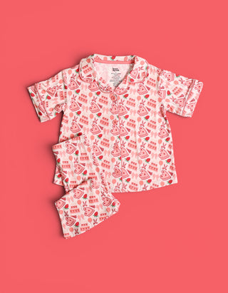 STRAWBERRY PARTY DELIGHT DREAM GIRL'S FLARE SET