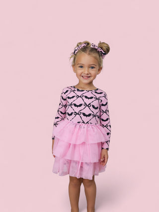 BATTY BOWS LONG SLEEVE DREAM TUTU DRESS