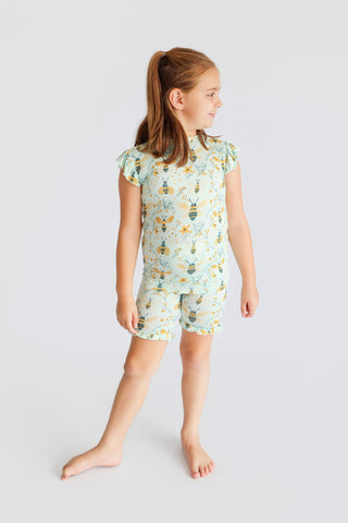 BUZZ & BLOOM DREAM RUFFLE SHORT SET