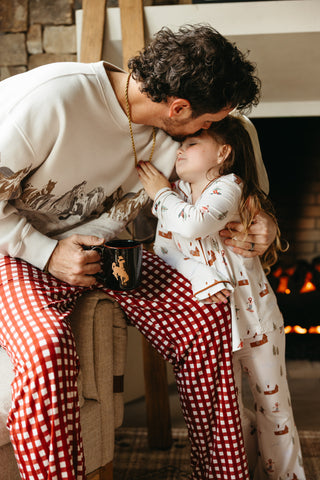 COZY CHALET DREAM GIRL'S FLARE SET