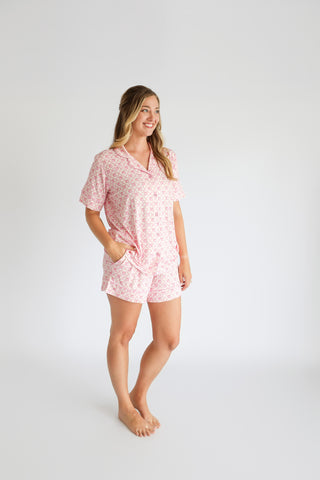 VINTAGE CHERRY CHARM WOMEN’S DREAM SHORT SET