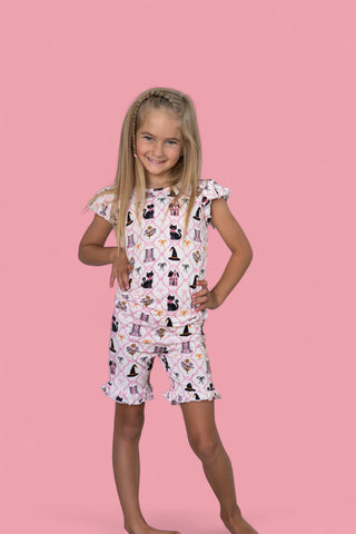 BROOMSTICKS AND BLOSSOMS DREAM RUFFLE SHORT SET