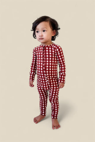 PEPPERMINT PLAID DREAM ROMPER