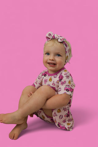 BLAZING BOWS AND HYDRANTS DREAM BODYSUIT DRESS