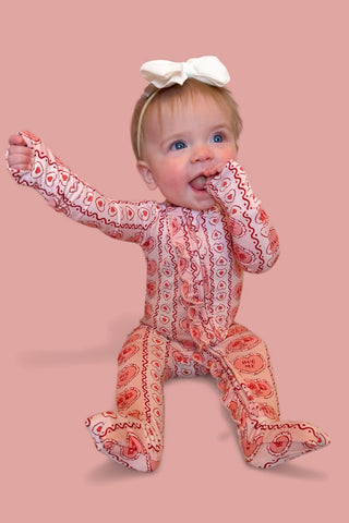 CANDY HEARTS DREAM RUFFLE ROMPER