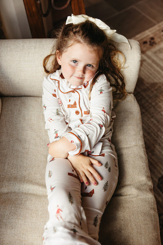 COZY CHALET DREAM GIRL'S FLARE SET