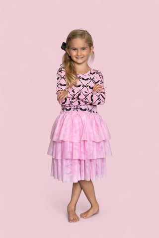 BATTY BOWS LONG SLEEVE DREAM TUTU DRESS