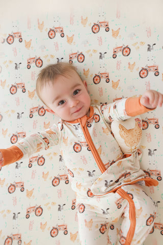 FARMYARD FRIENDS DREAM CRIB SHEET